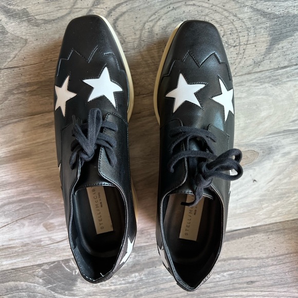 Stella McCartney Elyse Star Platform Wedge Shoes - Picture 9 of 10